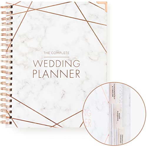 Wedding Planner - Undated Bridal Planning Diary and Organizer, Hard Cover, Pockets & Online Support