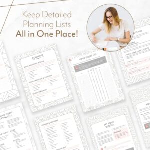 Wedding Planner - Undated Bridal Planning Diary and Organizer, Hard Cover, Pockets & Online Support