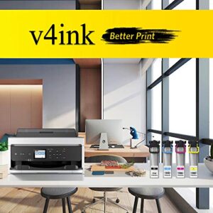 v4ink Remanufactured T902XL Ink Pack Replacement for Epson 902XL T902XL (4-Pack, K/C/M/Y) Work with Epson Workforce Pro WF-C5210, WF-C5290, WF-C5710, WF-C5790 Printers