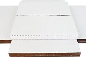 (10) White Vinyl Record LP Shipping Mailer Boxes - Holds 1 to 3 12" Records - Adjustable Height - STRONG 200# Test Cardboard #12BC01VDWH