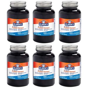 elmers no-wrinkle rubber cement with brush (904) – pack of 6