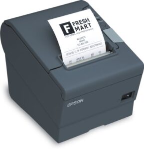 epson tm-t88v thermal receipt printer (powered usb and usb) no power supply dark gray