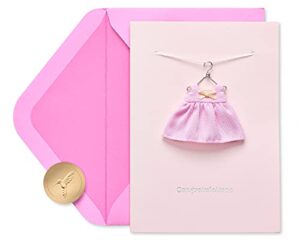 papyrus new baby girl card (warm welcome)