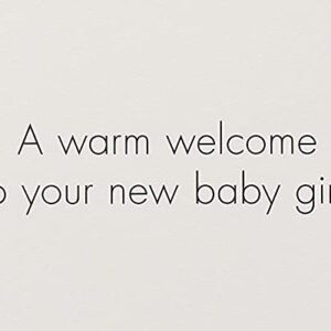 Papyrus New Baby Girl Card (Warm Welcome)