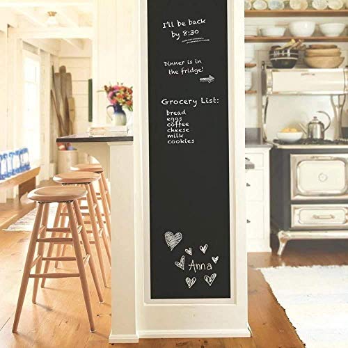 Chalkboard Wall Sticker Wall Decal Blackboard Wallpaper Large Chalkboard Contact Paper Roll KDG Self Adhesive DIY Reusable Erasable Chalkboard Stickers