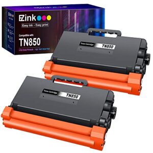 e-z ink (tm) compatible toner cartridge replacement for brother tn850 tn-850 tn820 tn-820 for hl-l6200dw hl-l5200dw mfc-l5850dw mfc-l5700dw mfc-l5800dw mfc-l5900dw new version (2 black, high yield)