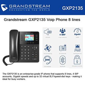 Grandstream GS-GXP2135 Enterprise IP Phone with Gigabit Speed & Supports up to 8 Lines VoIP Phone & Device