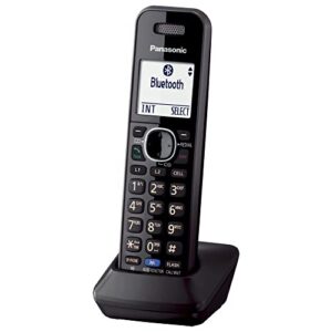 panasonic dect 6.0 plus cordless phone handset accessory compatible with 2-line cordless phones kx-tg95xx series business telephones, headset jack – kx-tga950b (black)