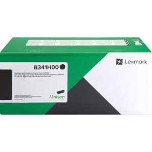 Lexmark, LEXB341H00, B341H00 High Yield Return Program Toner Cartridge, 1 Each, Black