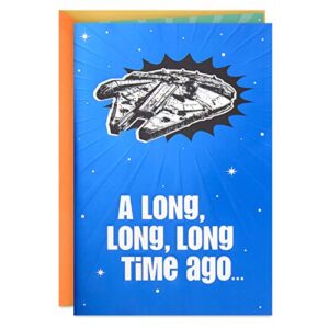 hallmark star wars funny birthday card with sound (long, long, long time ago)