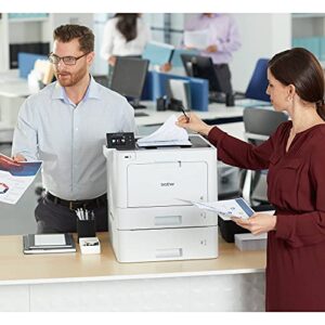 Brother HL-L8360CDW Business Color Laser Printer, Wireless Networking, Mobile Printing, Cloud Printing, Auto 2-Sided Printing, 2.7" Color Touchscreen, NFC, Ethernet, White, Tillsiy Printer Cable