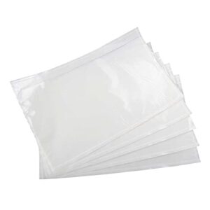 7.5” x 5.5” packing list pouches, shipping label envelopes clear adhesive top loading packing list – 100 packs