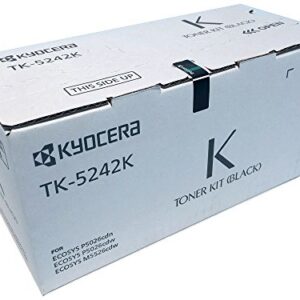 Kyocera 1T02R70US0 Model TK-5242K Black Toner Cartridge for M5526cdw/ P5026cdw, Genuine Kyocera, Up To 4000 Pages