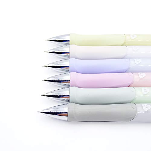 COLNK Mechanical Pencils 0.7mm for Drawing, Refillable Drafting Pencil with Ergonomic Comfort Grip, Pack-6pcs