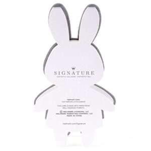 Hallmark Signature Easter Card for Kids (Fuzzy Plush Bunny)