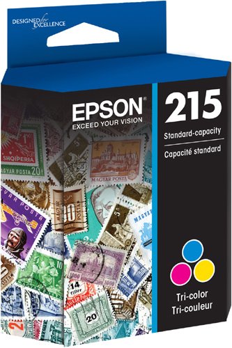 EPSON T215 -Ink Standard Capacity Tricolor -Cartridge (T215530-S) for select Epson WorkForce Printers