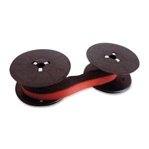 “package of three” sharp vx-2652h calculator ribbon, black and red, compatible