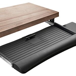 Mount-It! Keyboard Drawer Under Desk with Mouse Platform, Easy-Glide Sliding Under-Counter Computer Keyboard Tray 21 inch Wide