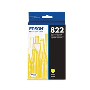 epson t822 durabrite ultra ink standard capacity yellow cartridge (t822420-s) for select workforce pro printers