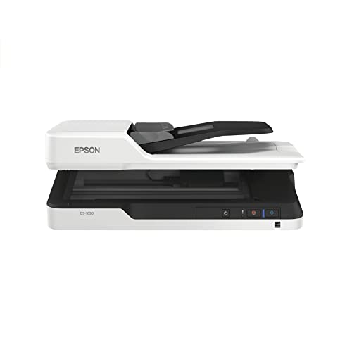 Epson DS-1630 Document Scanner: 25ppm, TWAIN & ISIS Drivers, 3-Year Warranty with Next Business Day Replacement