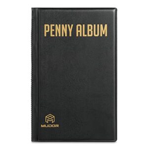 mudor pressed penny collecting book album, penny collection book holds 160 coins, pressed penny holder for collectors