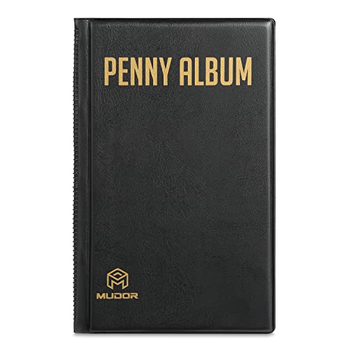 MUDOR Pressed Penny Collecting Book Album, Penny Collection Book Holds 160 Coins, Pressed Penny Holder for Collectors