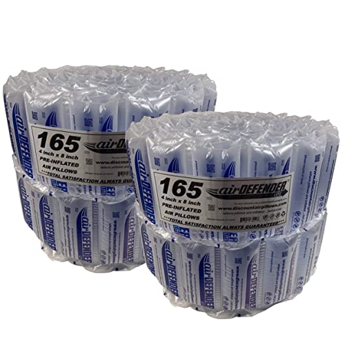 330 count 4x8 airDEFENDER air pillows 40 gallon 5.33 cubic feet void fill cushioning shipping packing package