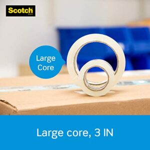 Scotch Heavy Duty Shipping Packaging Tape, 1.88" x 54.6 yd, 3" Core, Clear, Great for Packing, Shipping & Moving, 6 Rolls (3850-6)