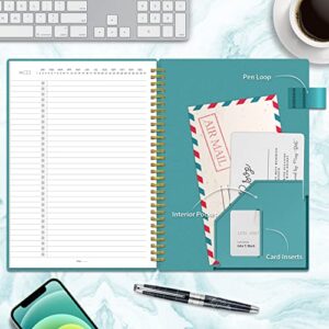 Regolden-Book To Do List Notebook , Daily To Do List Planner for Work, Project Planner Notebook for Daily Tasks & Personal Organizer, Checklist Notebook for Man/ Women, Pocket, Pen Loop, 160 Pages (7"x10")