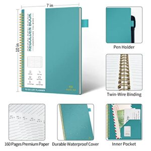 Regolden-Book To Do List Notebook , Daily To Do List Planner for Work, Project Planner Notebook for Daily Tasks & Personal Organizer, Checklist Notebook for Man/ Women, Pocket, Pen Loop, 160 Pages (7"x10")