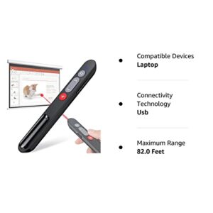 Laser Pointer for Cats Dogs, 2.4GHz Wireless Presentation Clicker for PowerPoint Presentations, PowerPoint Presentation Remote Clicker & Red Light Pet Cat Laser Toys