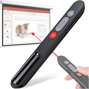 laser pointer for cats dogs, 2.4ghz wireless presentation clicker for powerpoint presentations, powerpoint presentation remote clicker & red light pet cat laser toys
