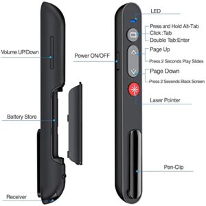 Laser Pointer for Cats Dogs, 2.4GHz Wireless Presentation Clicker for PowerPoint Presentations, PowerPoint Presentation Remote Clicker & Red Light Pet Cat Laser Toys