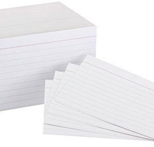 Amazon Basics Heavy Weight Ruled Lined Index Cards, White, 3x5 Inch Card, 300-Count