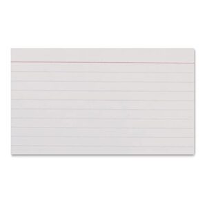 Amazon Basics Heavy Weight Ruled Lined Index Cards, White, 3x5 Inch Card, 300-Count