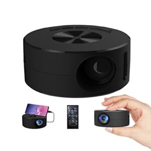 portable home mini usb projector for phone with remote controller built-in speaker,audio port,android ios phone tablet usb flash driver compatible