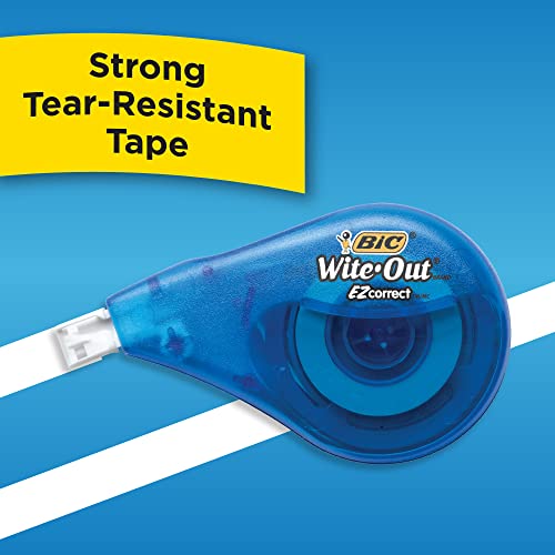 BIC White-Out Brand EZ Correct Correction Tape, 4 Count