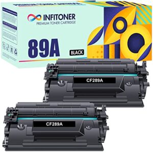 CF289A 89A Black Toner Cartridge 2-Pack Replacement for HP 89A CF289A 89X CF289X for HP Enterprise M507 M507n M507dn M507x MFP M528dn M528f M528c M528z M528 Series Printer Ink