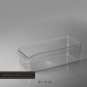 BINO | Plastic Storage Bins, Large | THE CURVE COLLECTION | Multi-Use Organizer Bins | Built-In Handle | BPA-Free | Pantry Organization | Home Organization | Fridge Organizer | Freezer Organizer