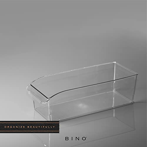 BINO | Plastic Storage Bins, Large | THE CURVE COLLECTION | Multi-Use Organizer Bins | Built-In Handle | BPA-Free | Pantry Organization | Home Organization | Fridge Organizer | Freezer Organizer