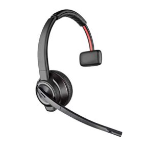plantronics – savi 8210 office wireless dect headset (poly) – single ear (mono) – compatible to connect to pc/mac or to cell phone via bluetooth – works with teams (certified), zoom