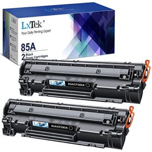 lxtek compatible toner cartridge replacement for hp 85a ce285a to compatible with laserjet pro p1102w pro p1109w m1212nf m1217nfw printer (black, 2-pack)