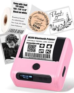 memoking label makers machine with tape for home & office organization and storage – 3″ wireless label printer for office supplies labels – mini sticker maker – m200 bluetooth label maker for phone&pc
