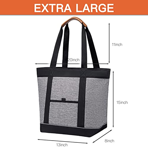 TIIOCTI Insulated Cooler Bag reusable grocery tote bags Transport Large lunch box for women Cold Or Hot Food Apply to Delivery Bag Travel Picnic
