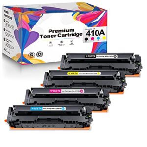 410a toner m477fdw m477fnw wiseta compatible toner replacement for hp 410a 410x cf410a cf410x color pro mfp m477fdw m477fnw m477fdn m452dn m452nw m452dw m477 printer(black yellow cyan magenta)