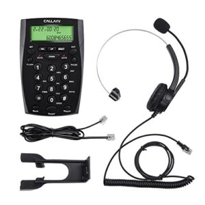 CALLANY Call Center Telephone with Noise Cancellation Headset (HT500)