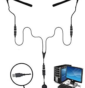 Deluxe USB Headset Training Solution (Includes 2 x TruVoice HD-550 Headset with Noise Canceling Microphone, USB Cable and Training Y Cable)