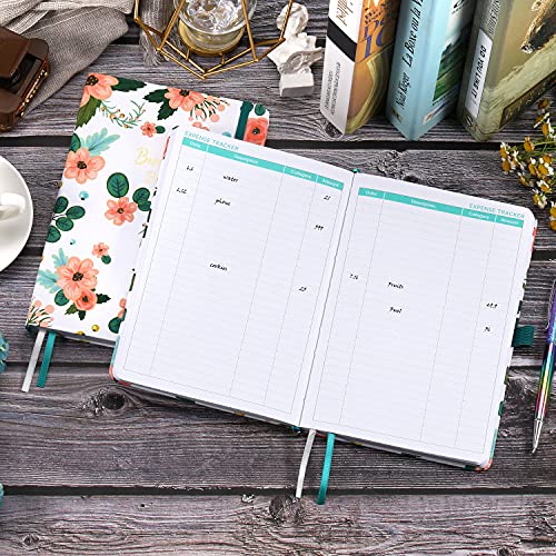 Budget Planner - 12 Month Financial Organizer, Expense Tracker, Undated Finance Planner & Bill Organizer, 5.5" x 8.2" Monthly Budget Book, Account Book, Start Anytime, Pen Loop, Stickers