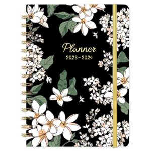 2023-2024 planner – jul.2023 – jun.2024, 2023-2024 academic planner weekly and monthly, 6.4″ x 8.5″, tabs, back pocket, strong twin – wire binding, hardcover, thick paper, inspirational quotes, notes