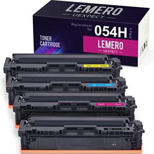lemerouexpect compatible toner cartridge replacement for canon 054h 054 toner cartridge for color imageclass mf641cw mf644cdw mf642cdw lbp622cdw mf640c lbp620 printer (black cyan magenta yellow,4p)